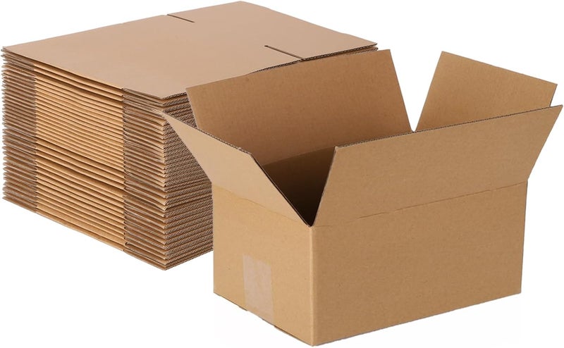 zmybcpack 25 pack Shipping Boxes 10x7x5 inch Cardboard Box Mailers, Kraft Corrugated Mailer Cardboard Shipping Mailers For Small Business, Mailing, Packing and Storage - Image 1